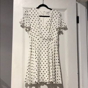 Express Polkadot Midi Dress Size 6
